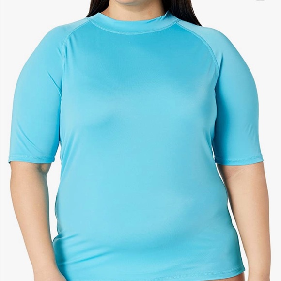 Kanu Surf Other - Kanu Surf Plus-Size Aqua UPF 50+ Active Rash Guard